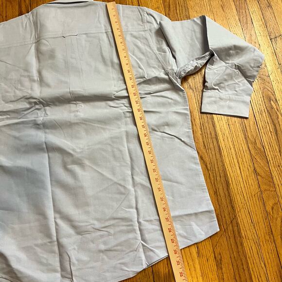 Timberland Shirt Mens Large Light Blue Earth Keeper Button Work - Picture 4 of 7